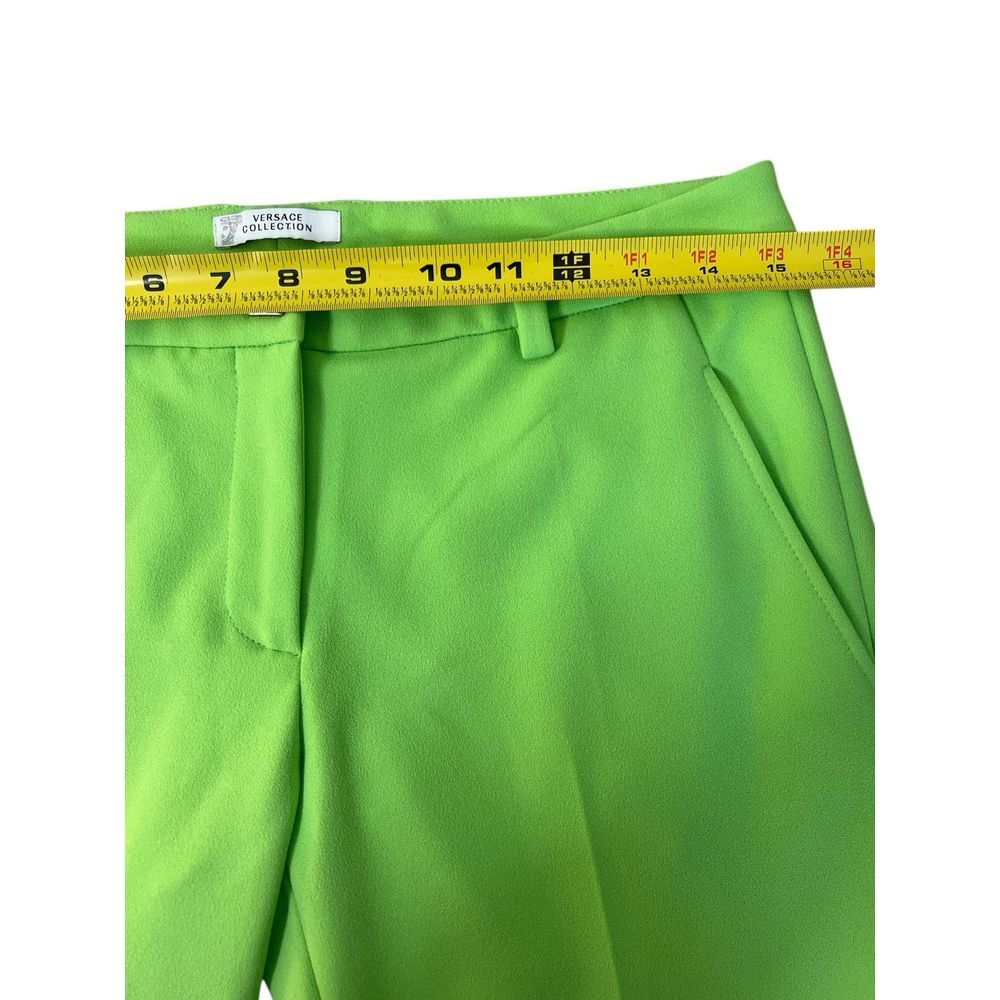 VERSACE COLLECTION Trousers Green Size‎ 40UK Style G32380 Italy Designer Women's - Picture 7 of 11